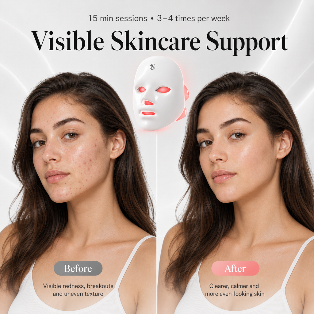 LED Facial Mask – 7+1 Color Light Therapy