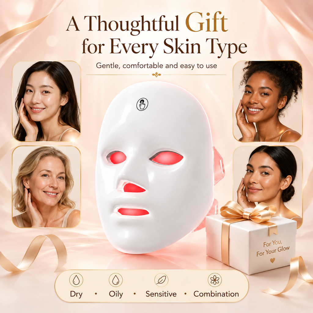 LED Facial Mask – 7+1 Color Light Therapy